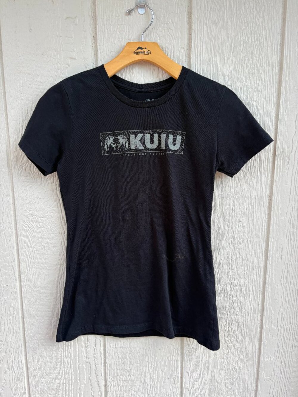 Kuiu Ultralight Hunting T-Shirt Women's Medium Black Outdoor Comfort Summer Logo